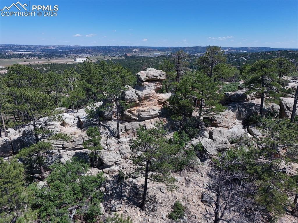 Image 34 of 35: Aerial view of property and surrounding area