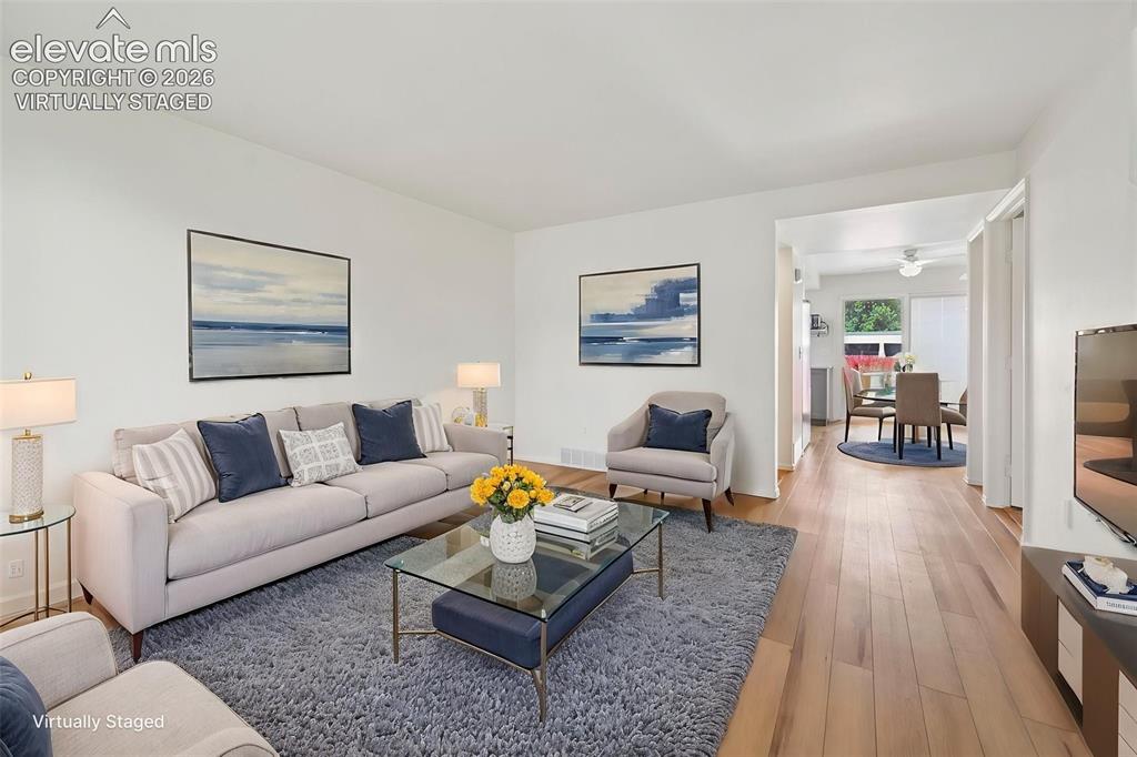 Image 3 of 27: Virtually staged living room