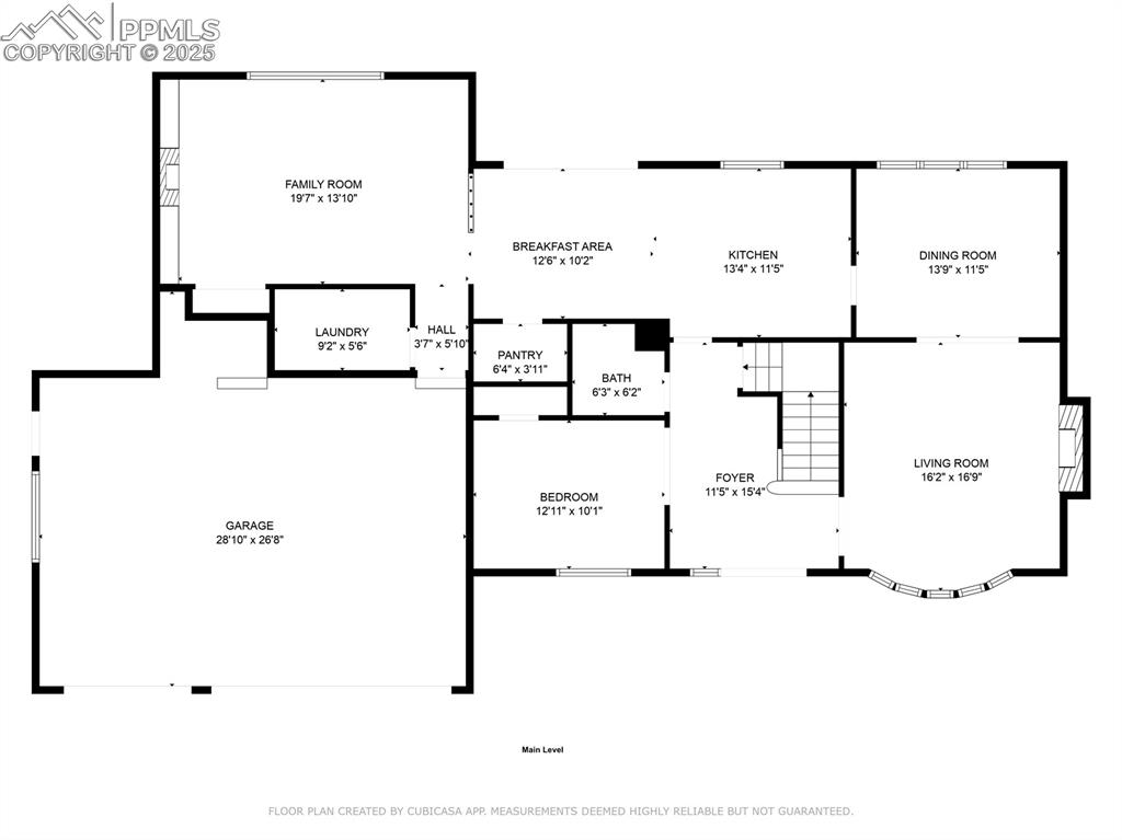 Image 41 of 44: Main level floor plan