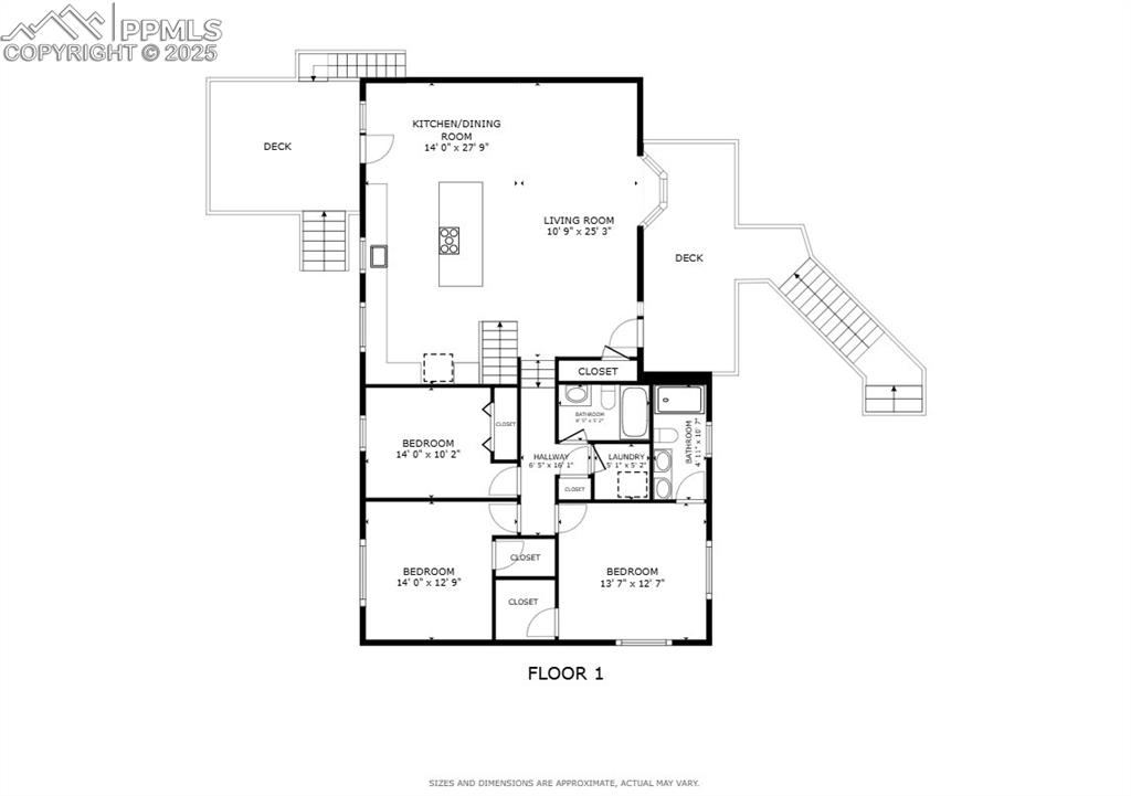 Image 27 of 28: Main level floor plan