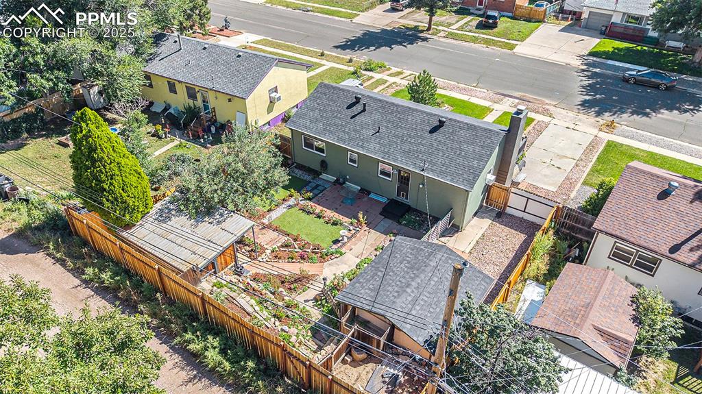 Image 21 of 24: Aerial view of residential area